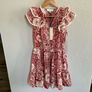 NWT Pinch Floral Ruffle Sleeve Dress
